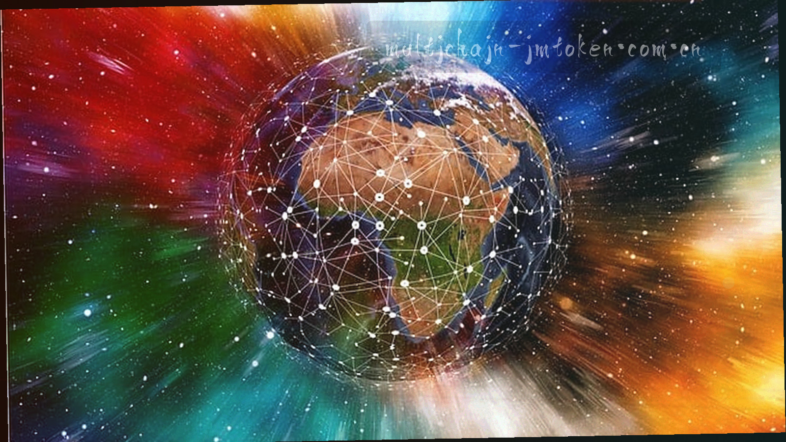 暗底上由断续发光线条构成的路径网络，形似星图航线